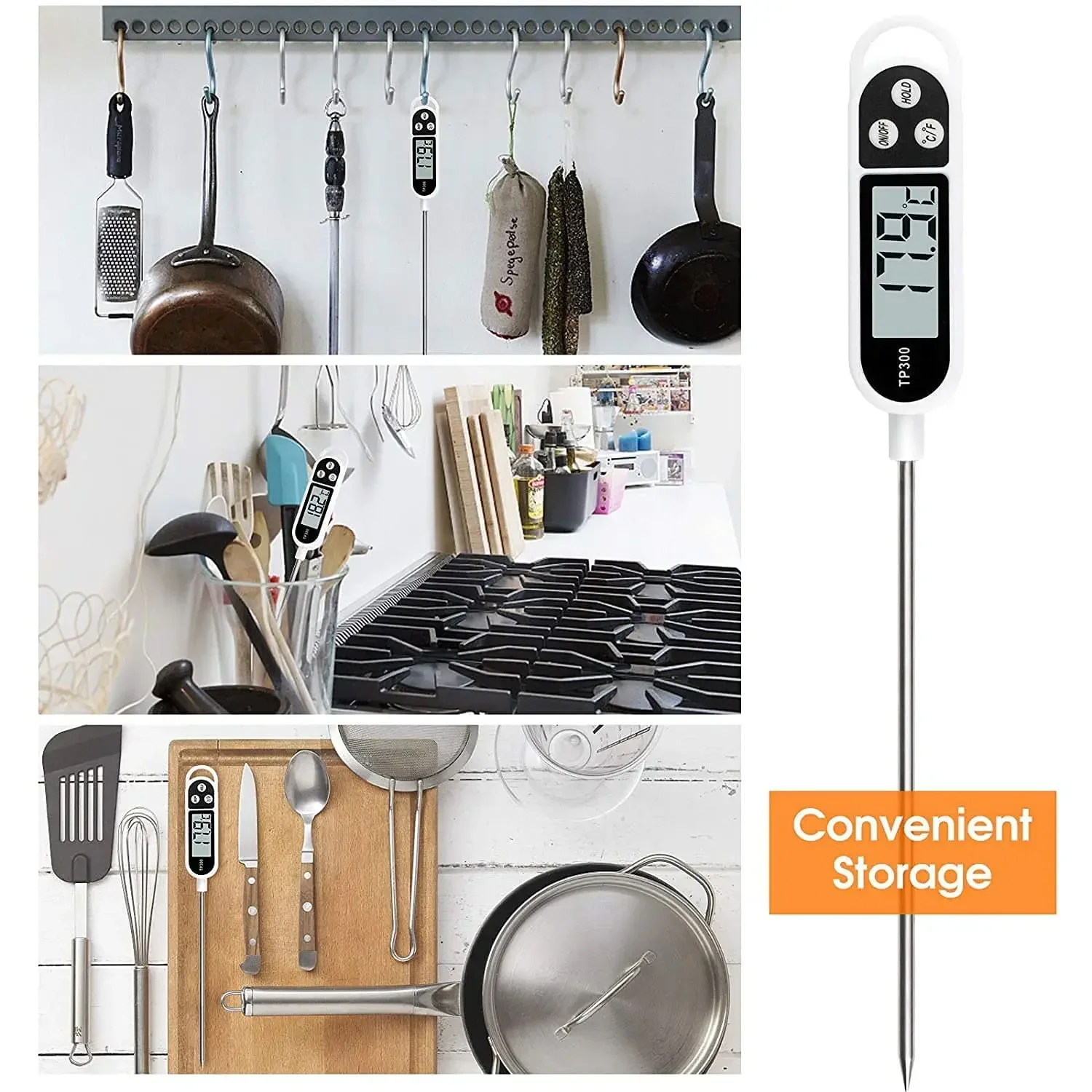 Stainless Steel Food Thermomet - огляд і ціна Home Cooking Reading