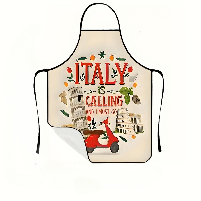 1 Piece Italian-Themed Apron,  - огляд і ціна Home Cooking In Italian